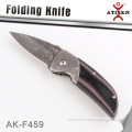 Camping Pocket Knife G10 Handle 3Cr13 Etching titanium coating Blade Hunting Folding Knife Tools